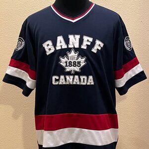 Canadian Vintage Banff Canada Hockey Jersey Shirt Mens S